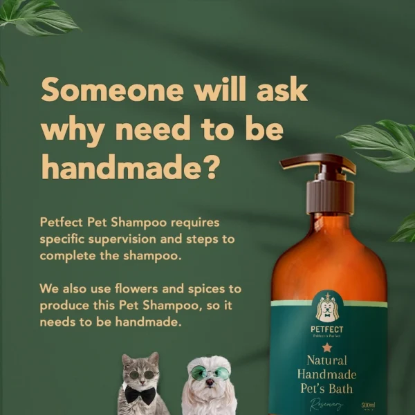 Handmade Natural Pet Shampoo Dog Shampoo Cat Shampoo Bath Shower