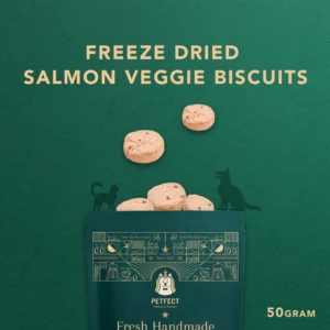 Freeze Dried Salmon Veggie Biscuits  Pet Snack  Dog snack and Cat snack  Pet Treats
