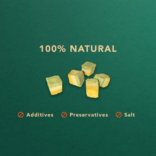Freeze Dried Turmeric Kale Cube  Pet Snack  Dog snack and Cat snack  Pet Treats