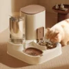 2.3L Automatic Cat Feeder and Water Dispenser 2 in 1 with Removable Bowl