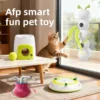 Smart interactive cat wand  equipped with a replaceable prey tail  suitable for automatic swinging  durable