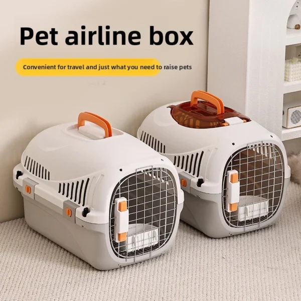 sg-11134201-825zt-ml9n4t2vbuvj61-1.webp Pet travel cage Cat Carrier Luxury Sunroof Bowl Pet Carrier Portable Box pet cage for outdoor