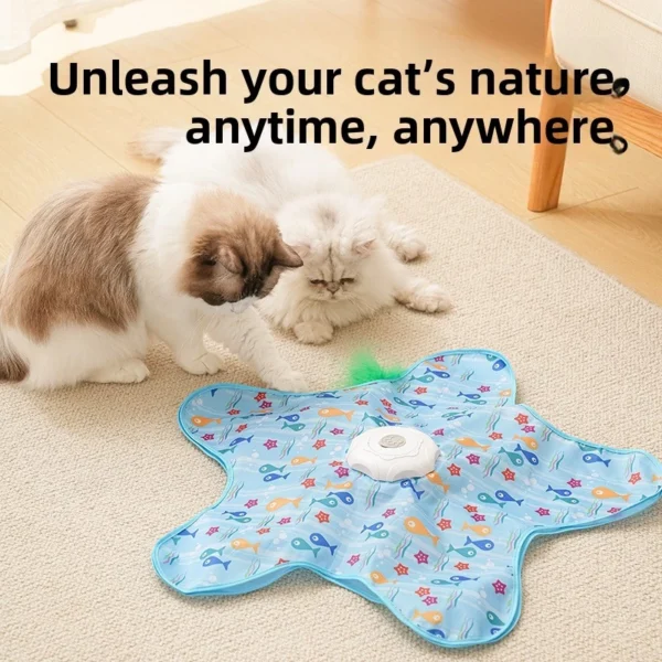 Cat toy set  bite resistant boredom relief interactive cat toy  portable sound interactive hide and seek pet play