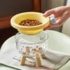 2 in 1 Cat Bowl Detachable Stainless Steel Cat and Dog Bowl with Stand and Non Slip Base
