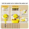 1.1L Pet Hanging Feeding Bowl Large Capacity Automatic Water Dispenser Automatic Bottle Cage Feeder Cat Dog Pet Food Bowl
