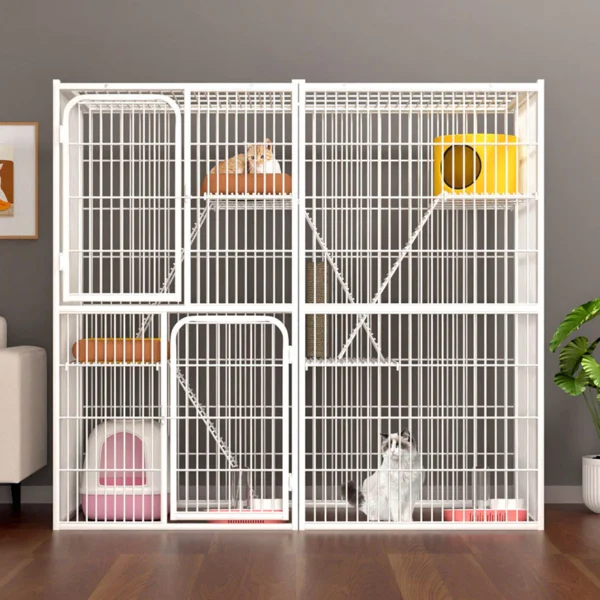 Large pet cage  large cat house  cheap  3 layer  pet cage  cat villa