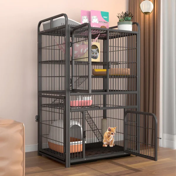 Large pet cage  large cat house  cheap  3 layer  pet cage  cat villa
