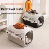 Pet travel cage Cat Carrier Luxury Sunroof Bowl Pet Carrier Portable Box pet cage for outdoor