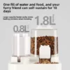 2.6L Automatic Cat Feeder and Water Dispenser 2 in 1 with Removable Bowl