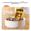 1.3L Pet Hanging Feeder Bowl Large Capacity Water Dispenser Automatic Water Bottle Cage Feeder Pet Food Bowl for Cat Dog