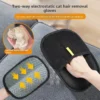 Reusable Pet Hair Removal Glove Black Mesh Washable Ergonomic Cleaning Mitt