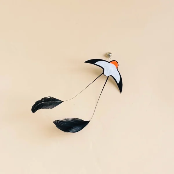 Indoor Cute Cat Teaser Wand Fun Interactive Feather Toy for Cats