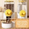 1.3L Pet Hanging Feeder Bowl Large Capacity Water Dispenser Automatic Water Bottle Cage Feeder Pet Food Bowl for Cat Dog