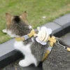 Adjustable Cat and Dog Chest and Back Small Bee Lead with Breathable Design