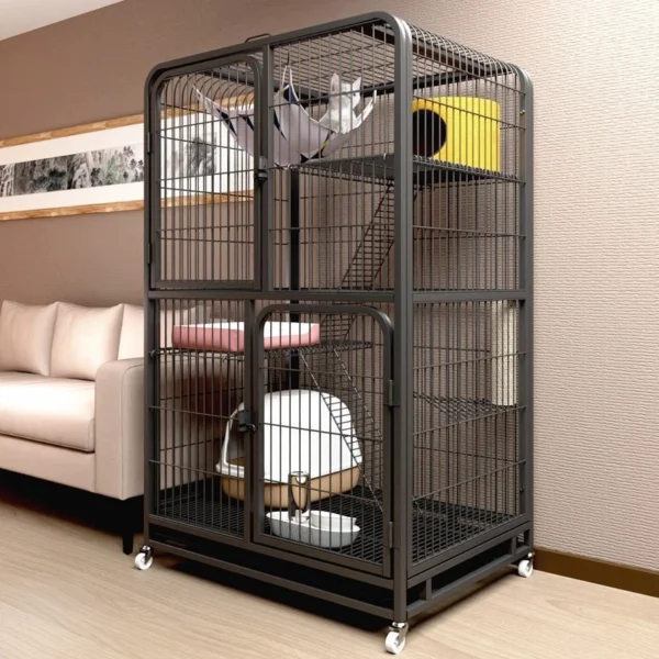 Large pet cage  large cat house  cheap  3 layer  pet cage  cat villa