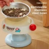 2 in 1 Cat Bowl Detachable Stainless Steel Cat and Dog Bowl with Stand and Non Slip Base