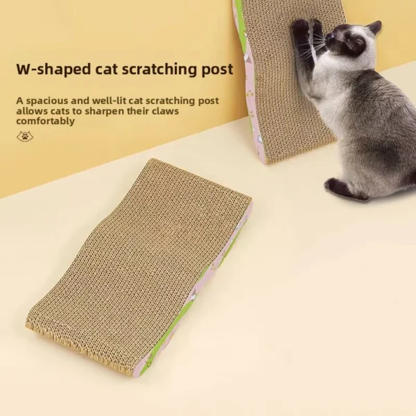 Cat Scratching Board Cat Toy Cat Claw Toy Free Catnip Cat Climbing and Scratching Toy Cat Fun Scratching Board