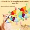 Training dog specific sound frisbee toy  pet plush toy  interactive dog cat frisbee  grinding teeth  bite resistant