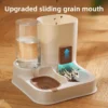 2.3L Automatic Cat Feeder and Water Dispenser 2 in 1 with Removable Bowl