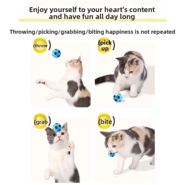Smart Cat Rolling Ball Toy Interactive Cat Toy Ball Pet Cat Play Game Toy