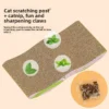 Cat Scratching Board Cat Toy Cat Claw Toy Free Catnip Cat Climbing and Scratching Toy Cat Fun Scratching Board