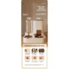 2.3L Automatic Cat Feeder and Water Dispenser 2 in 1 with Removable Bowl