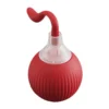 Cat toy ball  interactive pet toy with a mesh tail and foil pieces  USB rechargeable  three speeds with squeaky sound  suitable for dogs