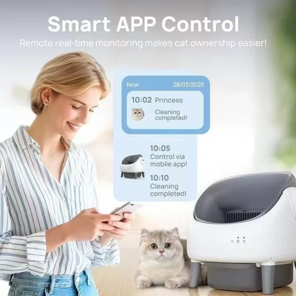 Extra Large Capacity Automatic Self Cleaning Cat Litter Box