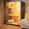 sg-11134201-8262o-ml9o7sze36yr59.webp Large Luxury Cat Cage Wooden with Glass Door and Light Cat Luxury Villa Cat House