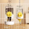 1.3L Pet Hanging Feeder Bowl Large Capacity Water Dispenser Automatic Water Bottle Cage Feeder Pet Food Bowl for Cat Dog