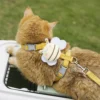 Adjustable Cat and Dog Chest and Back Small Bee Lead with Breathable Design